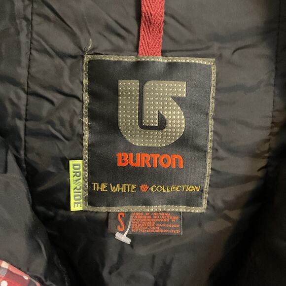 Burton Jacket KIDS Size S Ski Plaid Snowboard Dryride Hooded Waterproof UNISEX - Picture 2 of 16